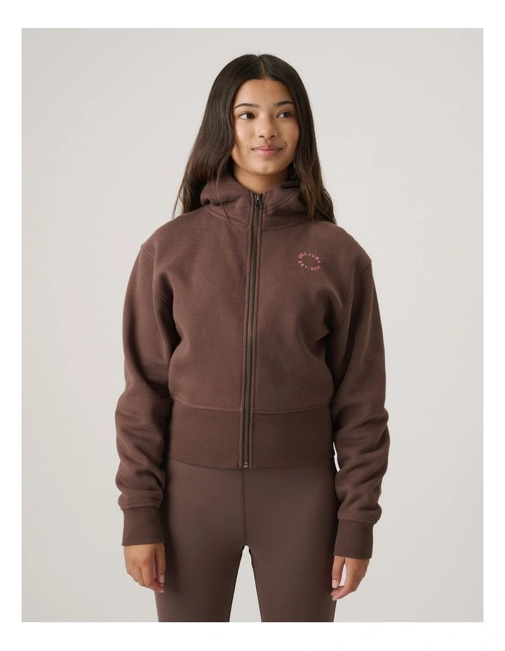 Girls Cropped Zip Hoodie image 3