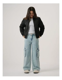 Girls Bella Denim Cargo