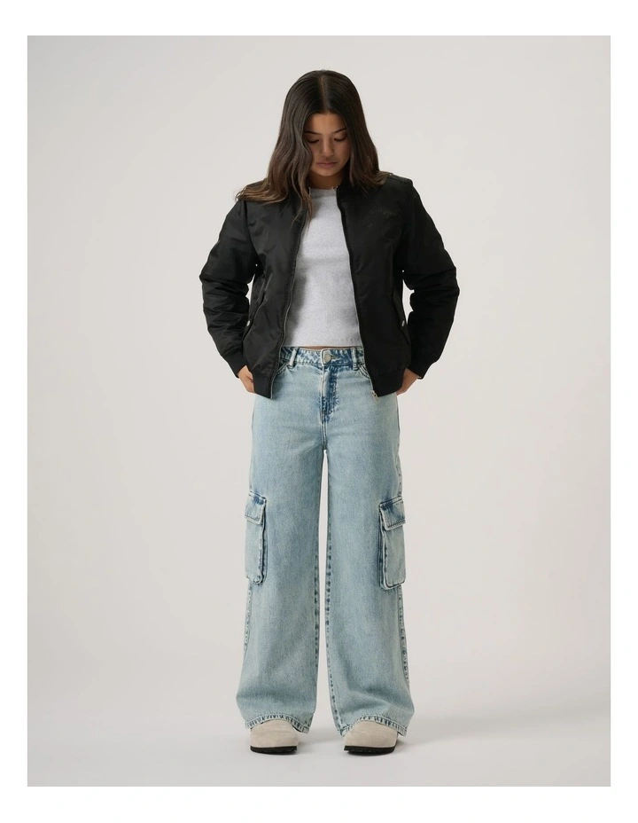 Girls Bella Denim Cargo image 1