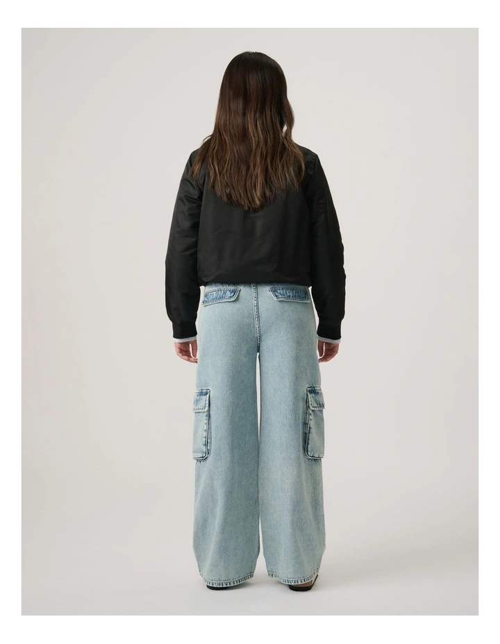 Girls Bella Denim Cargo image 2