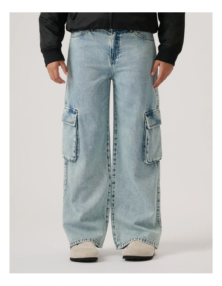 Girls Bella Denim Cargo image 3