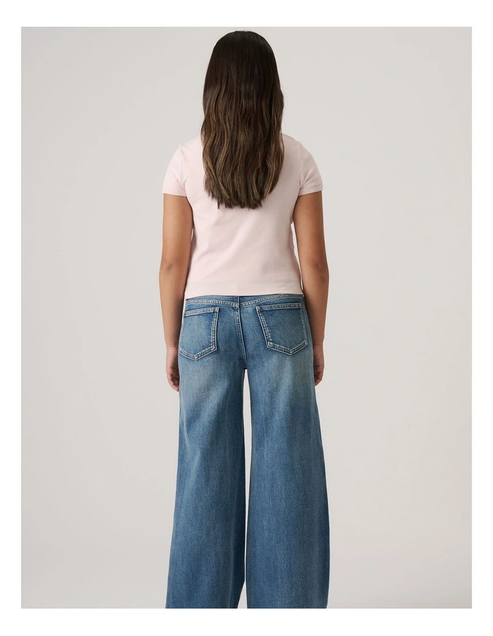 Girls Cropped Graphic Tee image 2