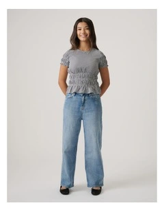 Girls Alana Gingham Top