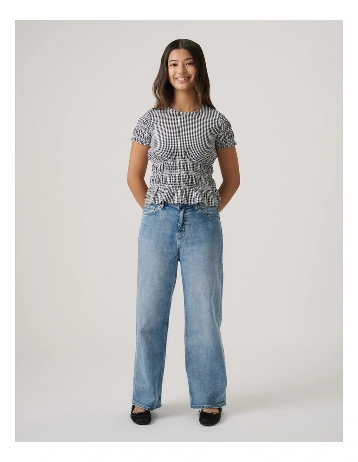 Girls Alana Gingham Top image 1