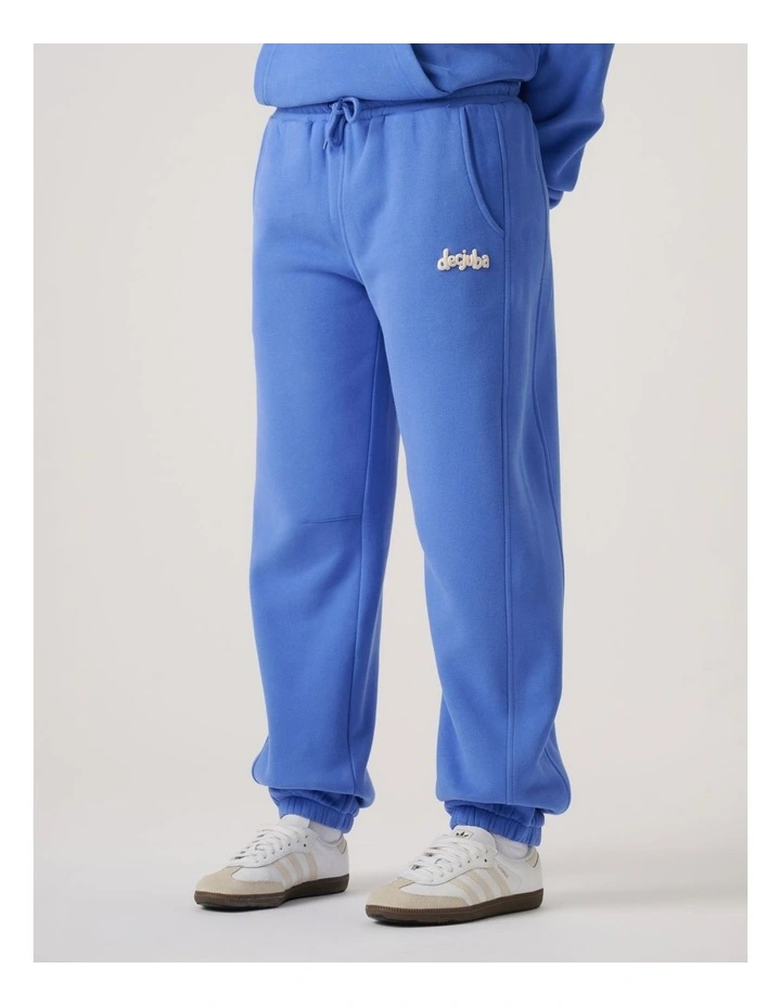 Girls Balloon Leg Track Pant in Cornflower Blue image 3
