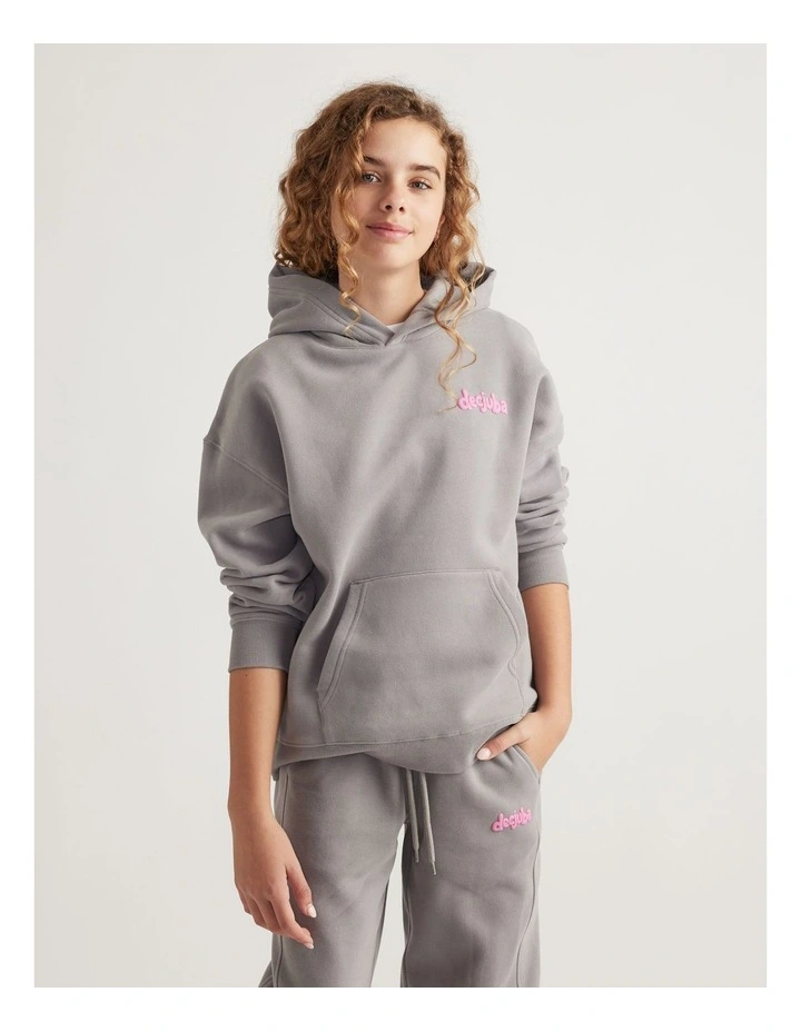 Girls Decjuba Oversized Hoodie image 3