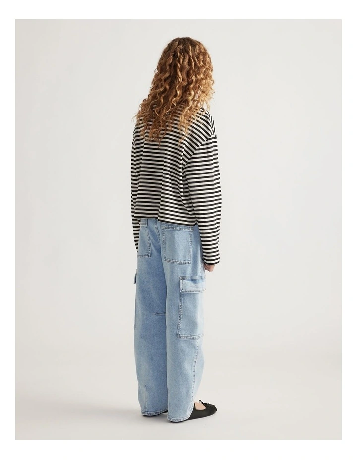 Girls Long Sleeve Boxy Tee image 2
