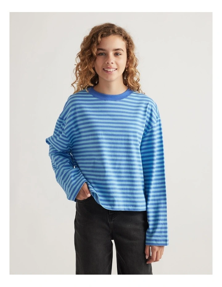 Girls Long Sleeve Boxy Tee image 3
