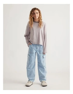Girls Long Sleeve Boxy Tee