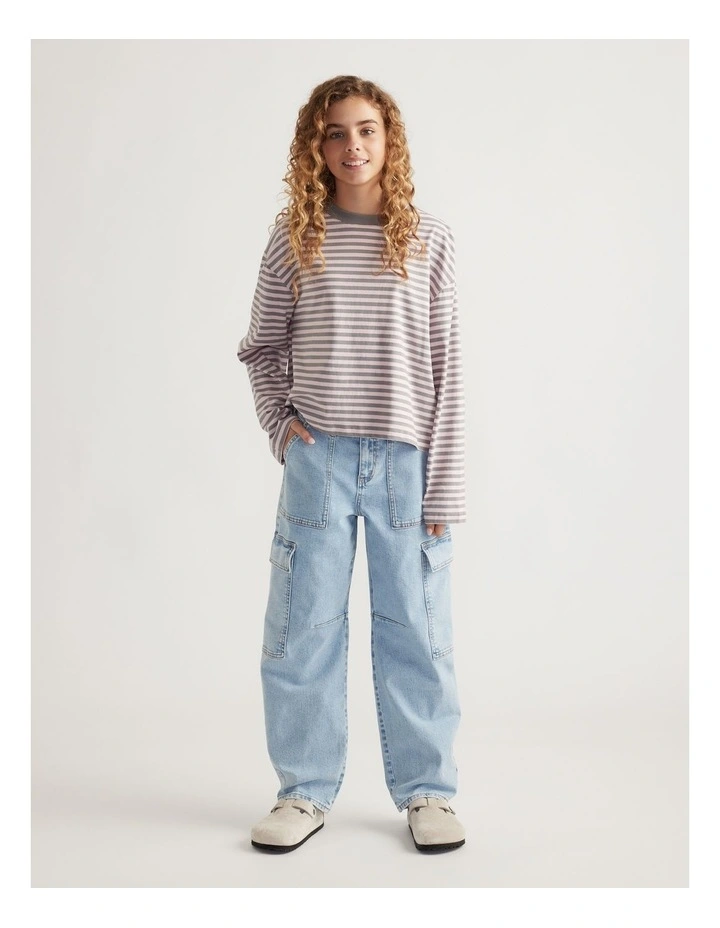Girls Long Sleeve Boxy Tee image 1