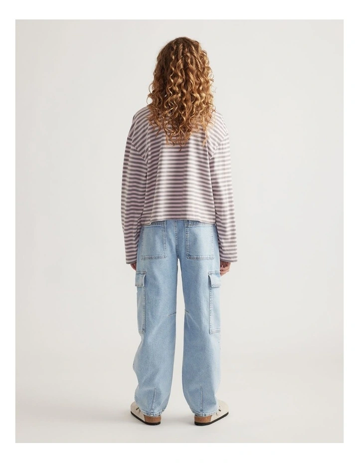 Girls Long Sleeve Boxy Tee image 2