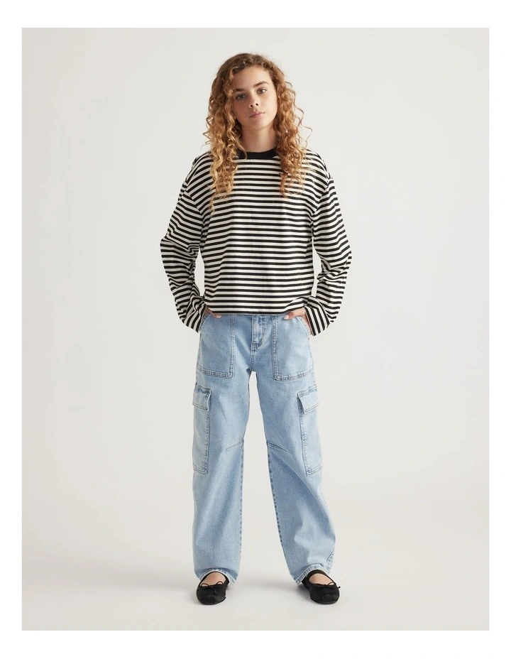 Girls Hazel Barrel Cargo Jean image 1