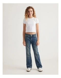 Girls Zoe Lowrise Bootcut Jean