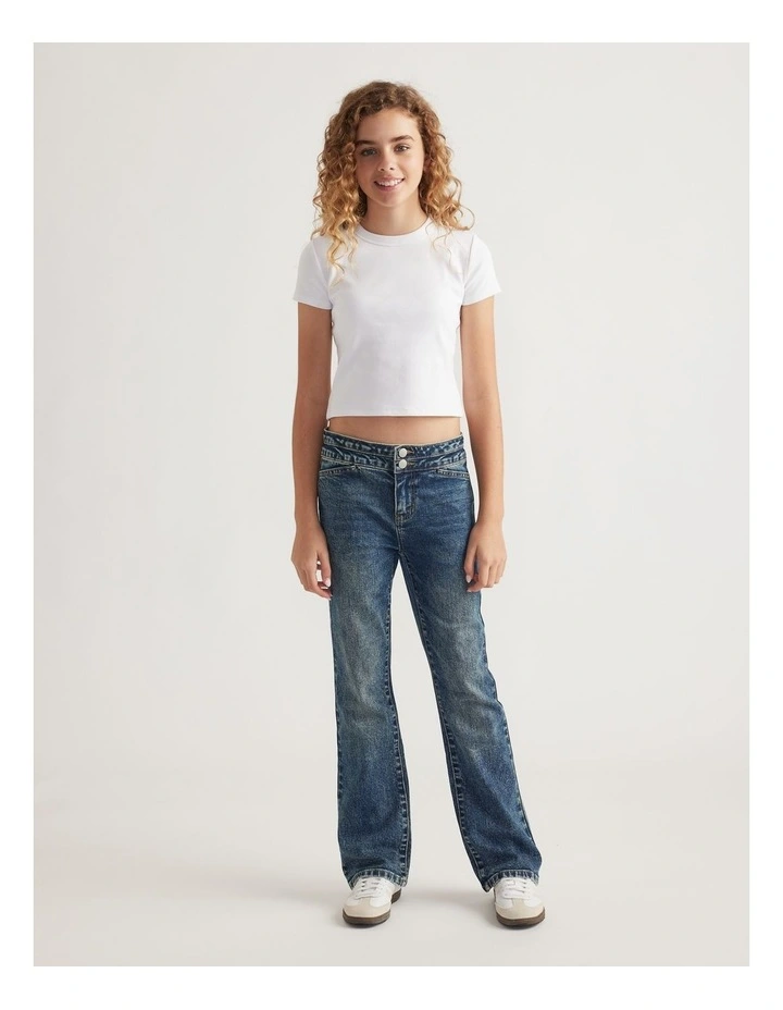 Girls Zoe Lowrise Bootcut Jean image 1