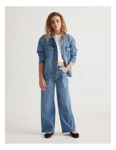 Girls Oversized Denim Jacket