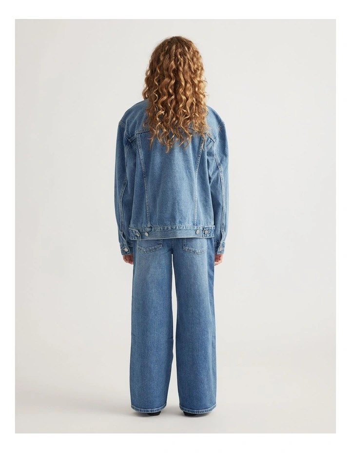 Girls Oversized Denim Jacket image 2