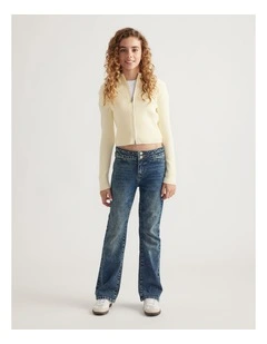 Girls Matilda Zip Up Knit
