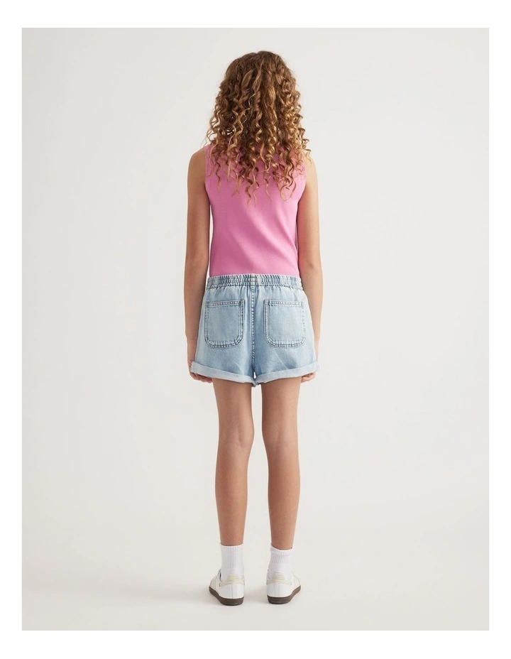 Girls Ivy Denim Pull On Shorts image 2
