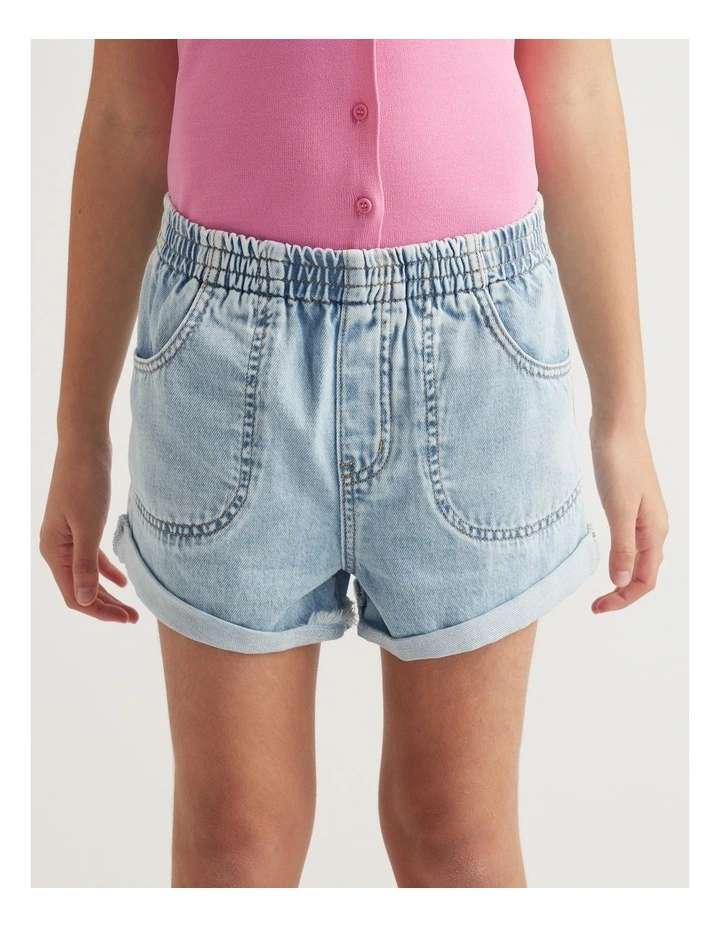 Girls Ivy Denim Pull On Shorts image 3