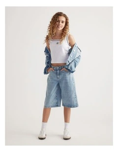 Girls Amber Denim Jort