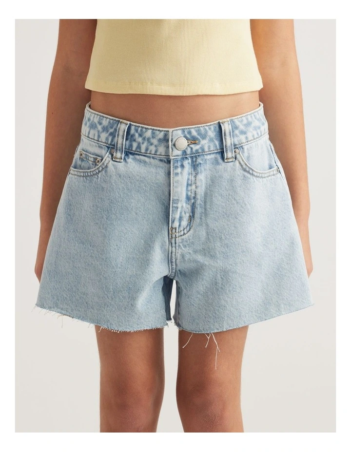 Girls Skye A-Line Denim Shorts image 3