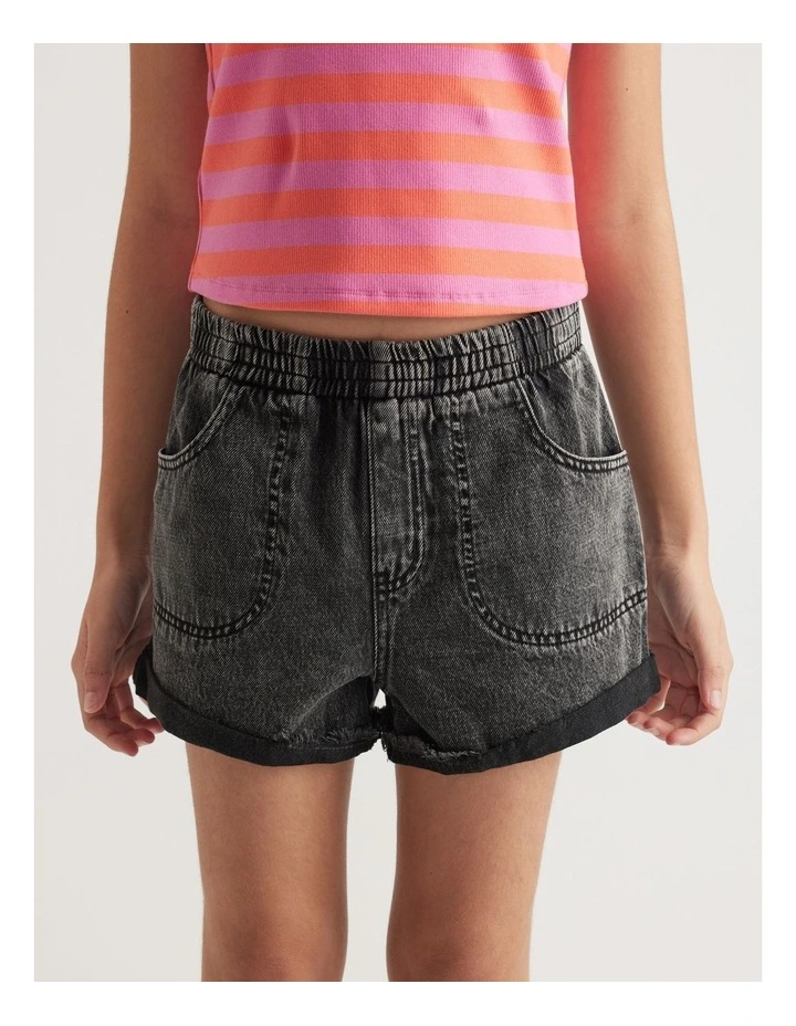 Girls Ivy Denim Pull On Shorts image 3