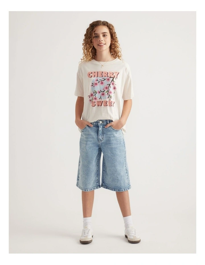 Girls Oversized Blossom Tee image 1