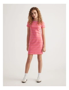 Girls Ava Rib Tshirt Dress