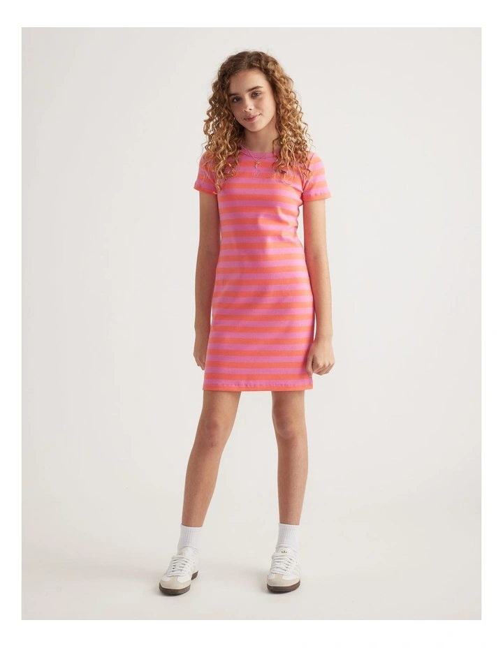 Girls Ava Rib Tshirt Dress image 1
