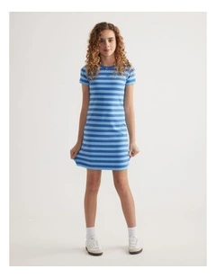 Girls Ava Rib Tshirt Dress