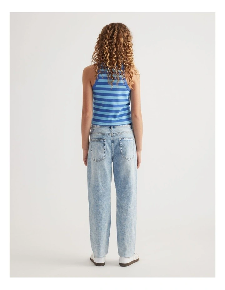 Girls Ava Rib Racer Tank image 2