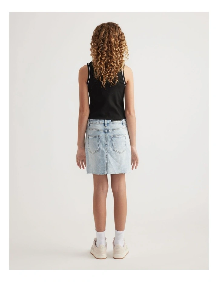 Girls Ava Rib Scoop Tank image 2