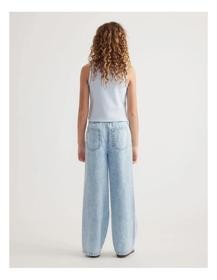 Girls Ava Rib Scoop Tank image 2