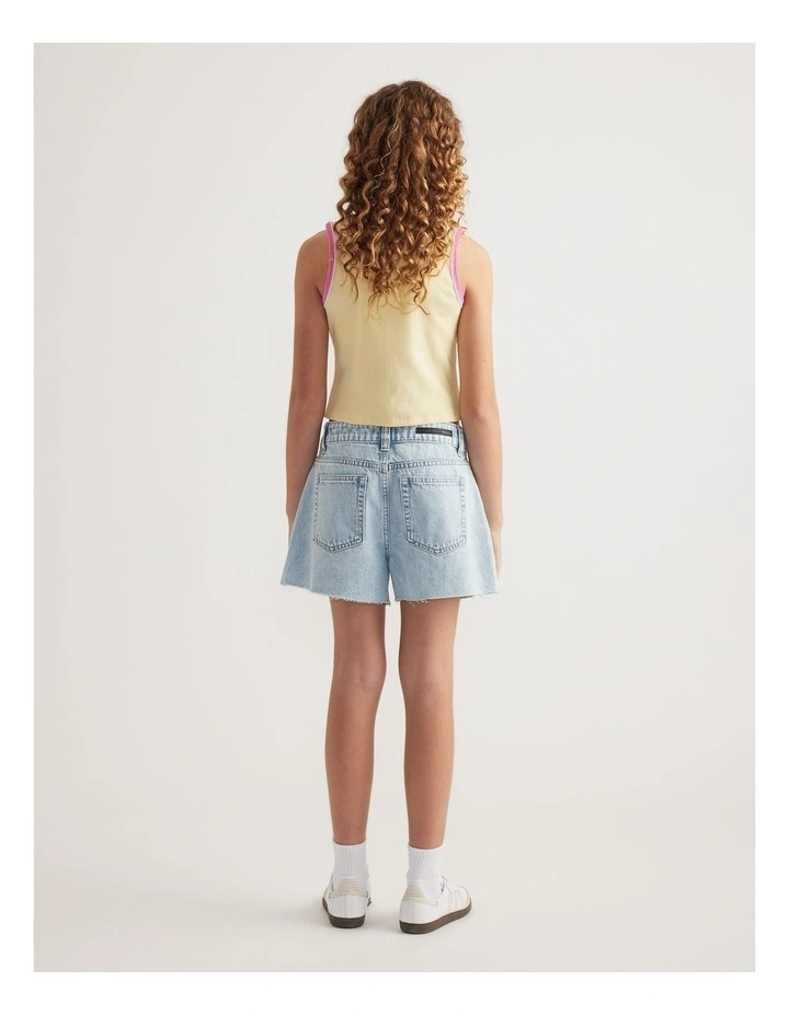 Girls Ava Rib Scoop Tank image 2