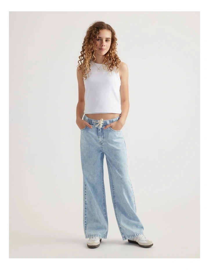 Girls Billie Pull On Jean image 1