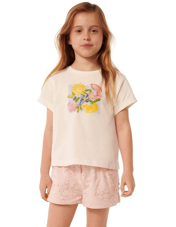 Gretchen Pearly Tee in Cream image 1
