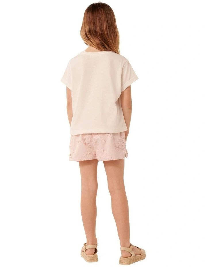 Gretchen Pearly Tee in Cream image 2