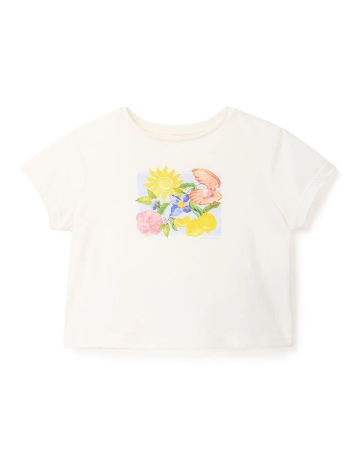 Gretchen Pearly Tee in Cream image 6