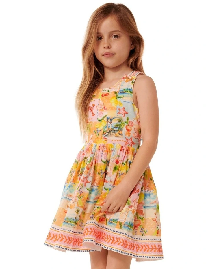 Piper Cross Back Dress in Pink image 5