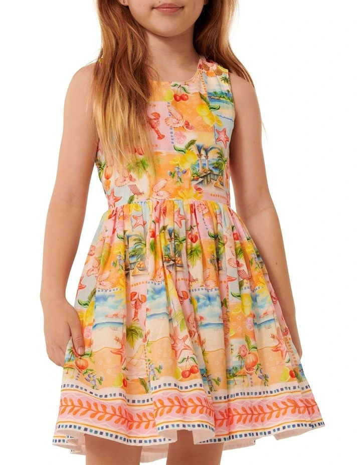 Piper Cross Back Dress in Pink image 6