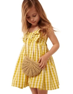 Lea Woven Handbag in Brown