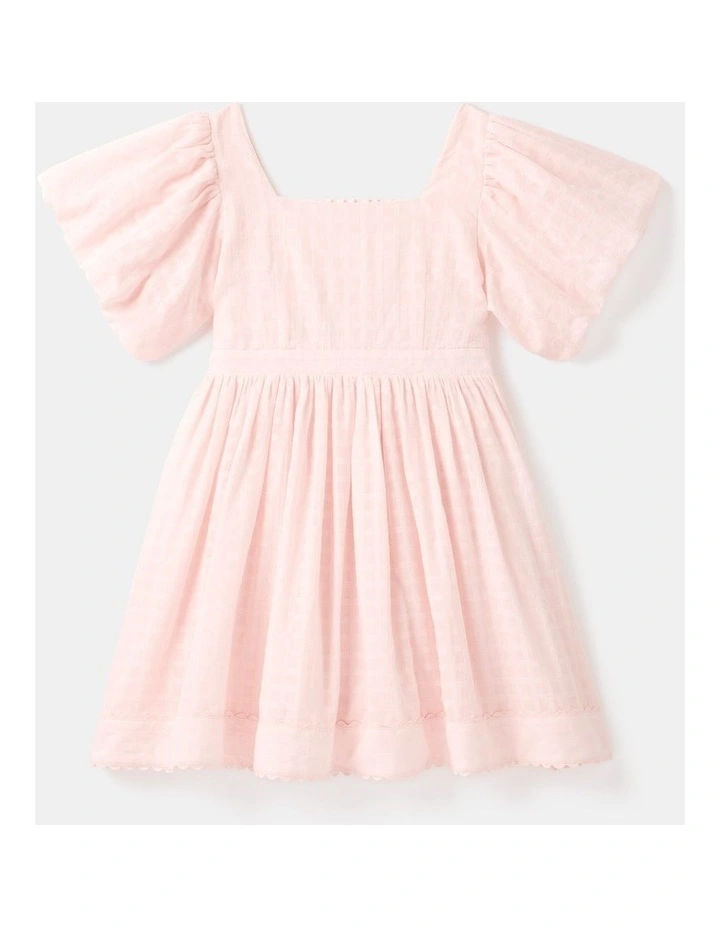 Myla Puff Sleeves Teen Dress in Pink image 1