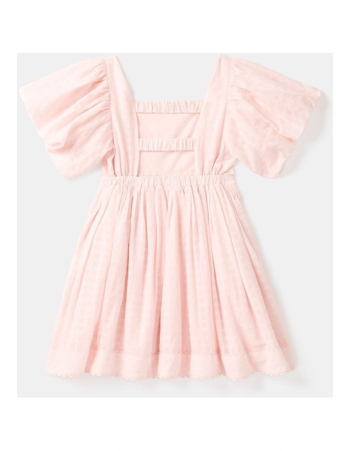 Myla Puff Sleeves Teen Dress in Pink image 2