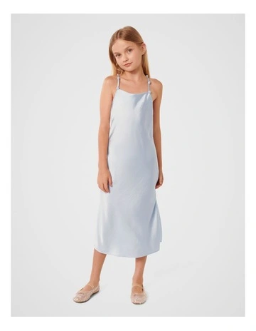 Ava Slip Teen Dress in Blue