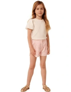 Scarlett Embroidered Short in Pink