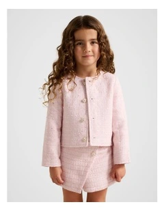 Ellie-Mae Tweed Jacket in Pink