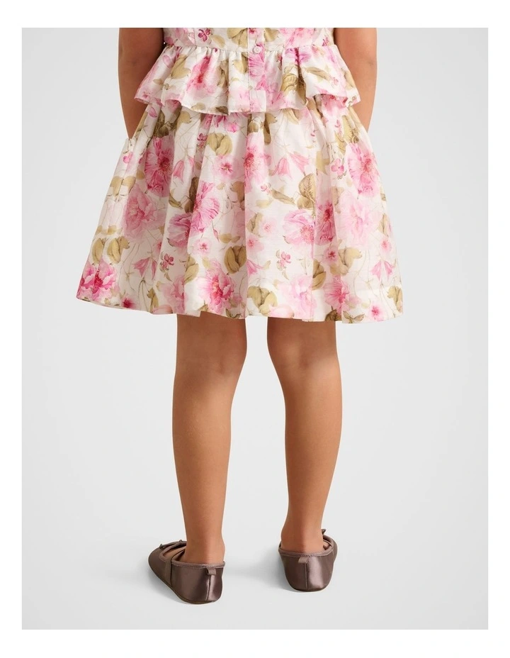 Claudette Mini A-Line Girls Skirt in Multi image 2
