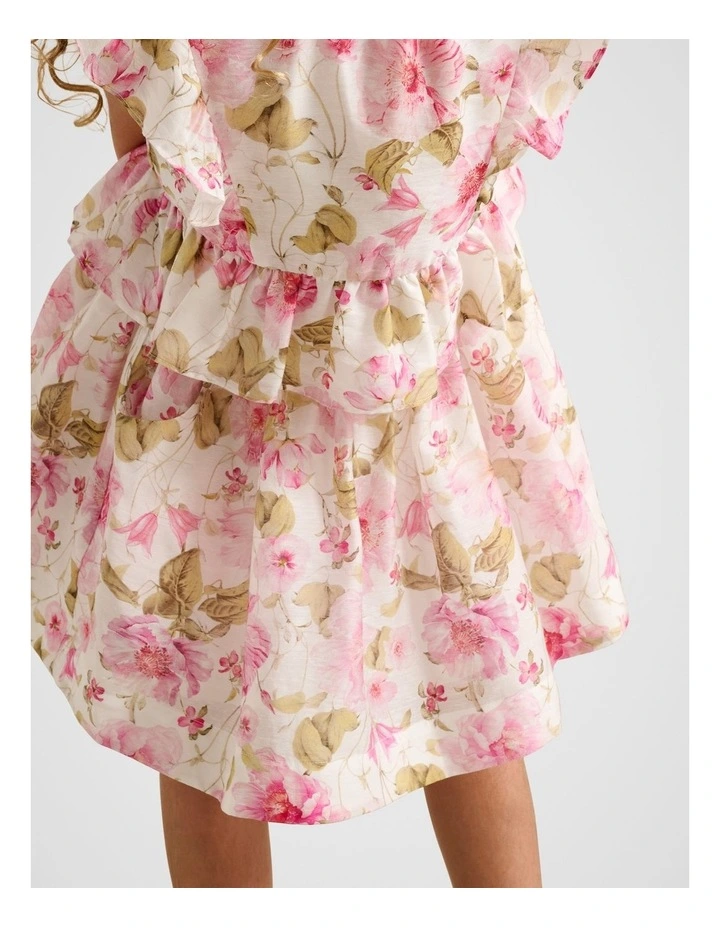 Claudette Mini A-Line Girls Skirt in Multi image 4