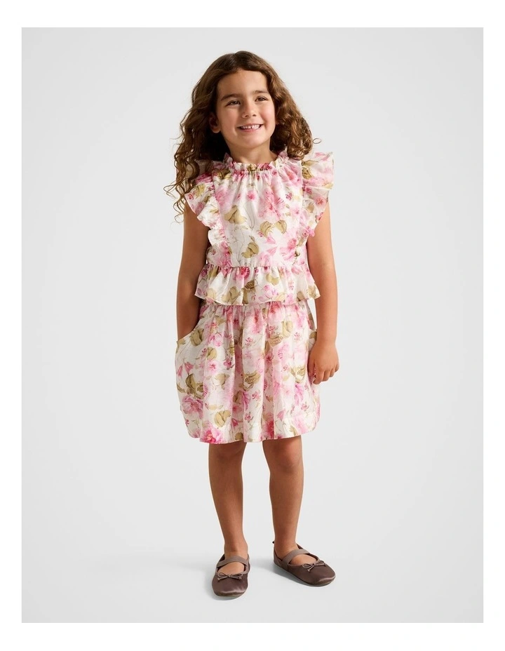 Claudette Mini A-Line Girls Skirt in Multi image 5