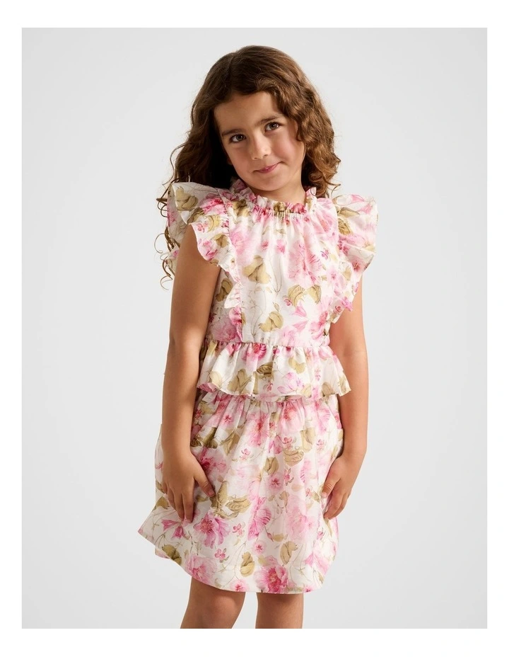 Violetta Girls Peplum Top in Multi image 1